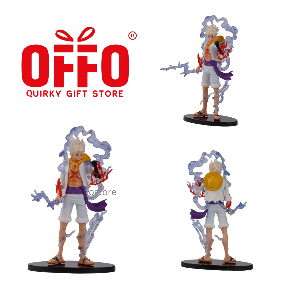 Anime One Piece Luffy Gear 5 Sun God Action Figure