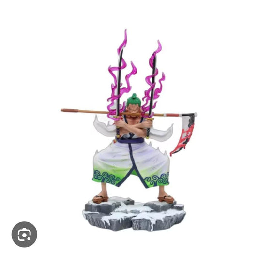 Zoro Battle Warrior Action Figure – One Piece Anime Collectible for Car Dashboard, Home Decor, Office Desk & Study Table – Ideal Gift for Fans & Collectors