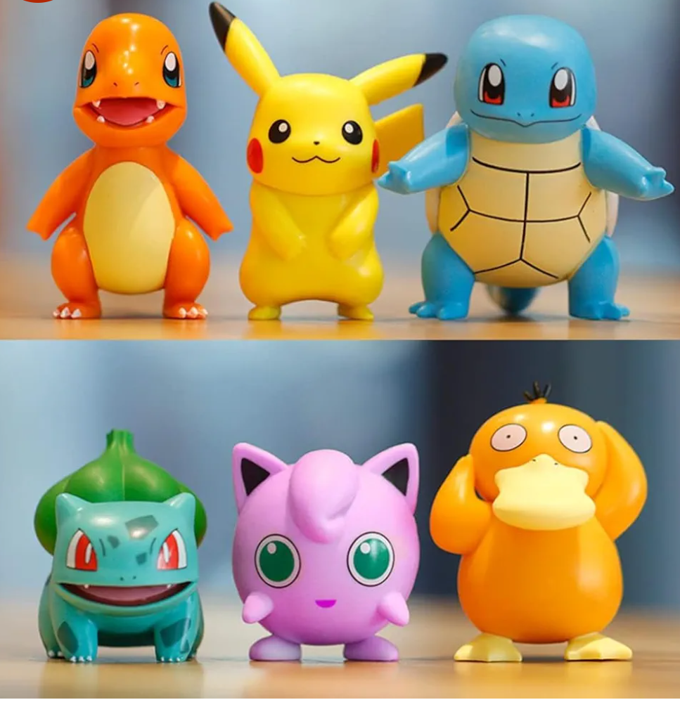 Pokemon set of 6 action figure 7-8cm