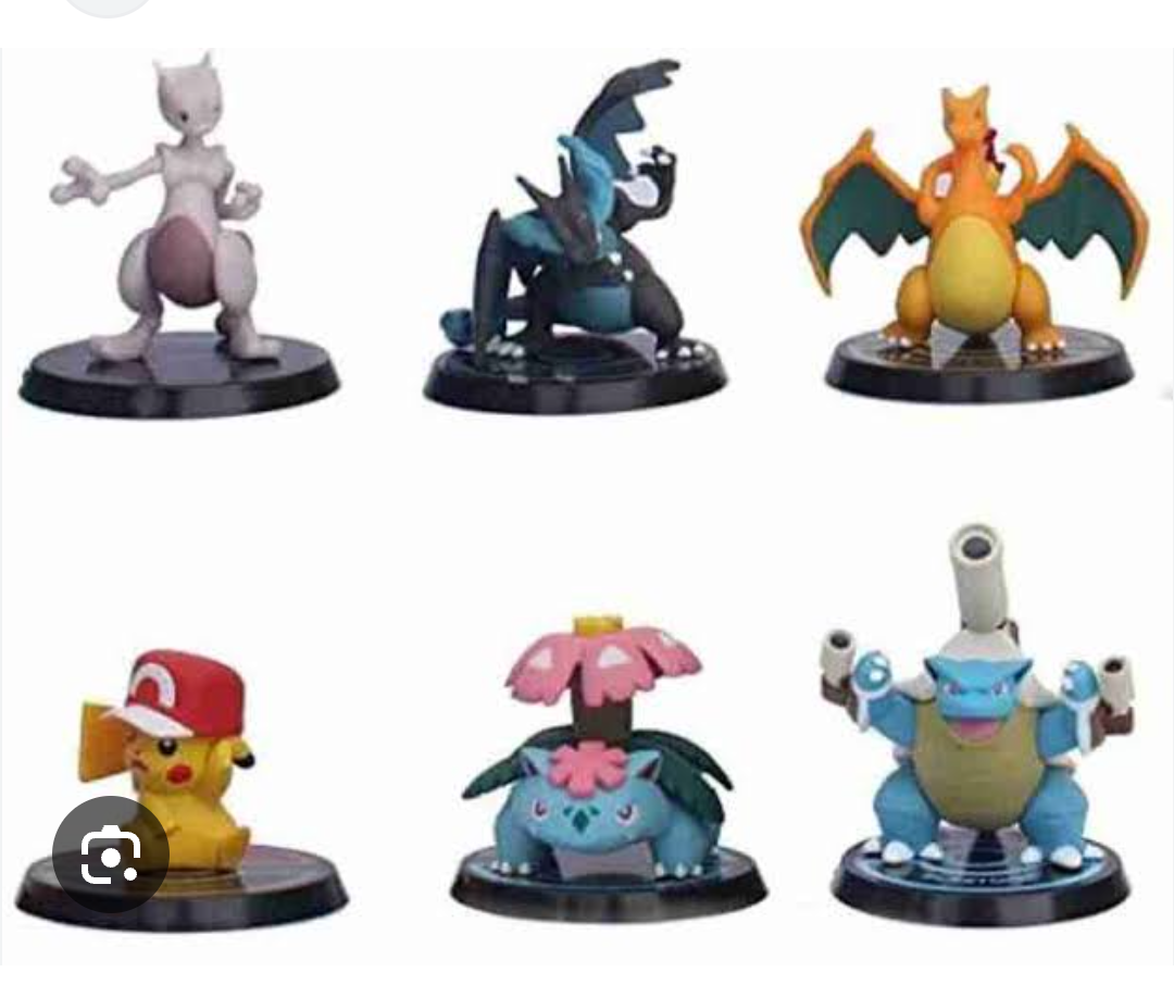 Pikachu Pokemon set of 6 action figure