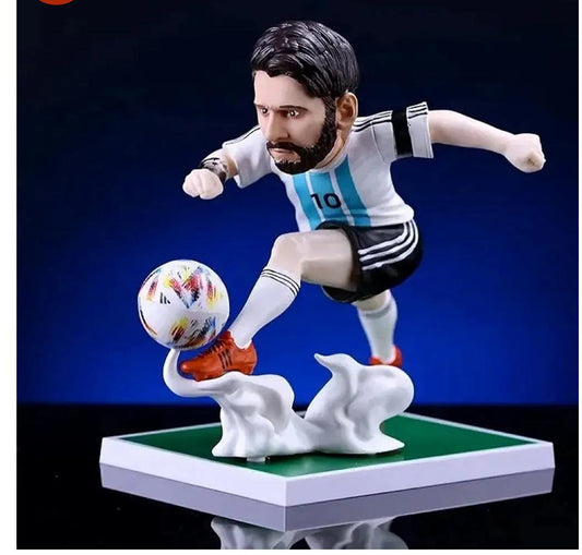 Messi Football Action Figure – Soccer Collectible Toy for Fans & Kids, Realistic Soccer Player Figurine for Display, Gifts, and Playtime